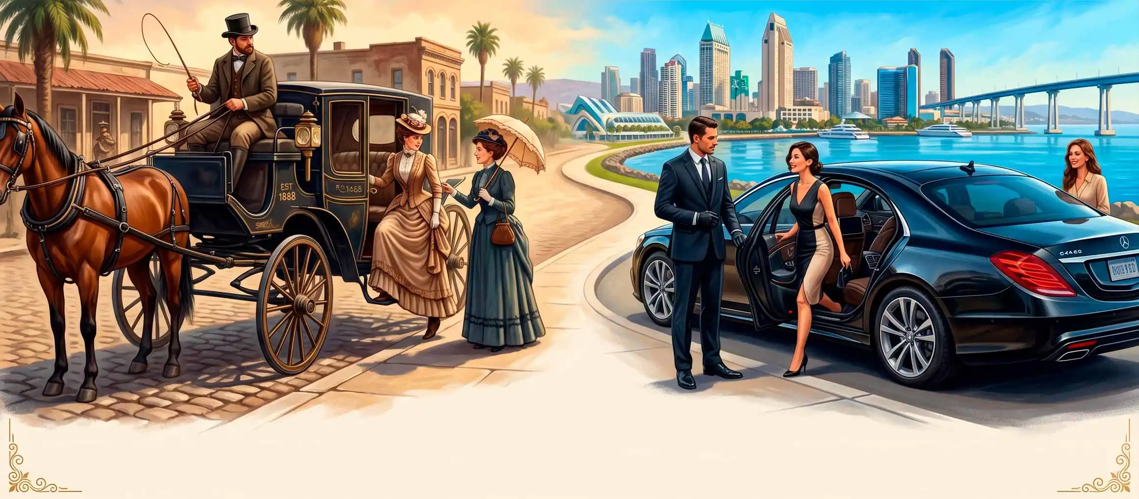Luxury chauffeur service in San Diego